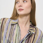 Camicia donna a righe multicolor DS25SJ0C BR002HSM9KS MISSONI 