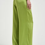 Pantalone donna in seta verde brillante 14582 6028 FORTE FORTE 