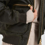 Giubbotto donna Green Maxine cerato verde oliva LWX1488 OL99 BARBOUR 