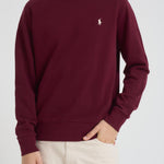 Felpa girocollo uomo bordeaux 710916689 032 RALPH LAUREN 