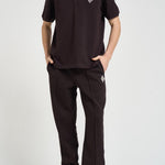 Polo uomo a manica corta marrone PH0034 3LA LACOSTE 