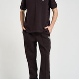 Polo uomo a manica corta marrone PH0034 3LA LACOSTE 