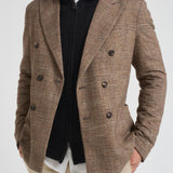 Giacca uomo doppiopetto marrone CN5027 CORTECCIA CIRCOLO 1901 