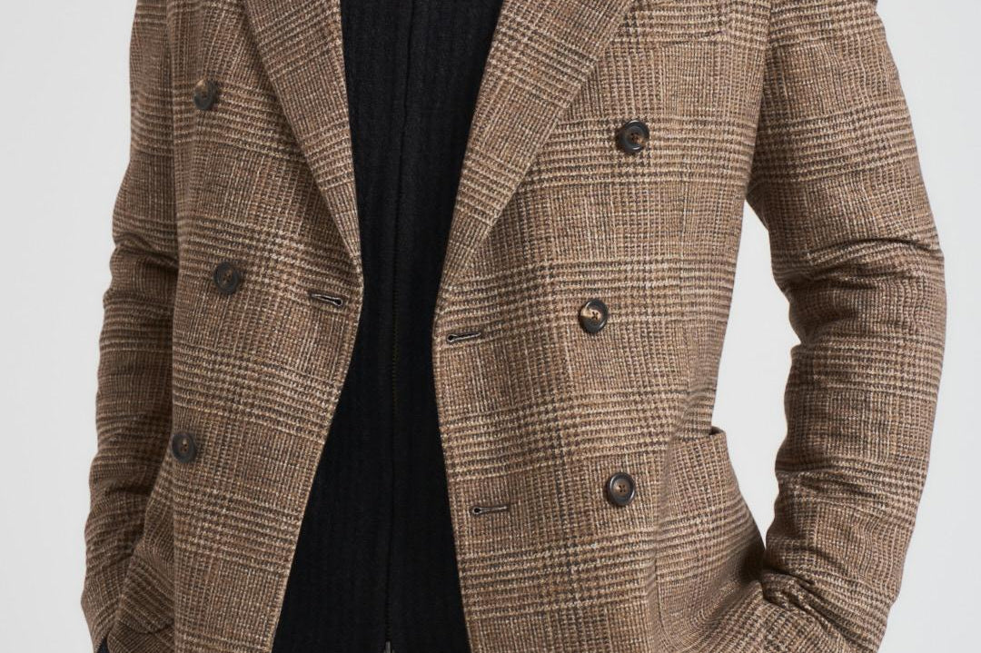 Giacca uomo doppiopetto marrone CN5027 CORTECCIA CIRCOLO 1901 