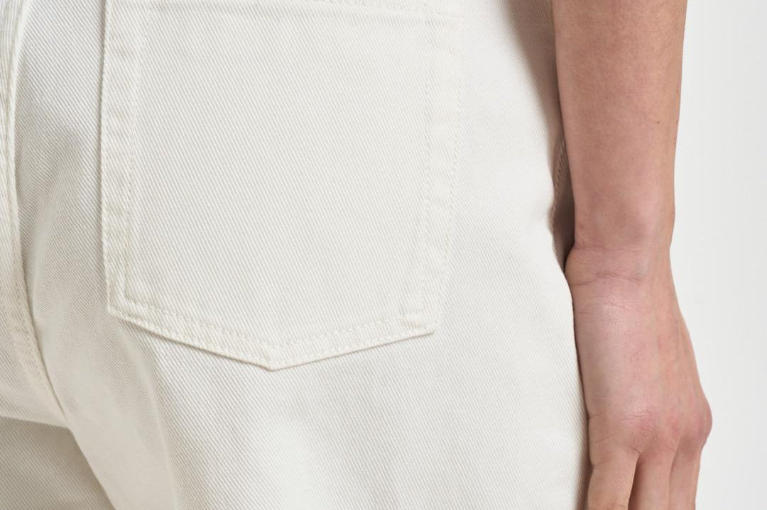 Jeans donna in denim bianco GWP02079 P00098010190 GOLDEN GOOSE 