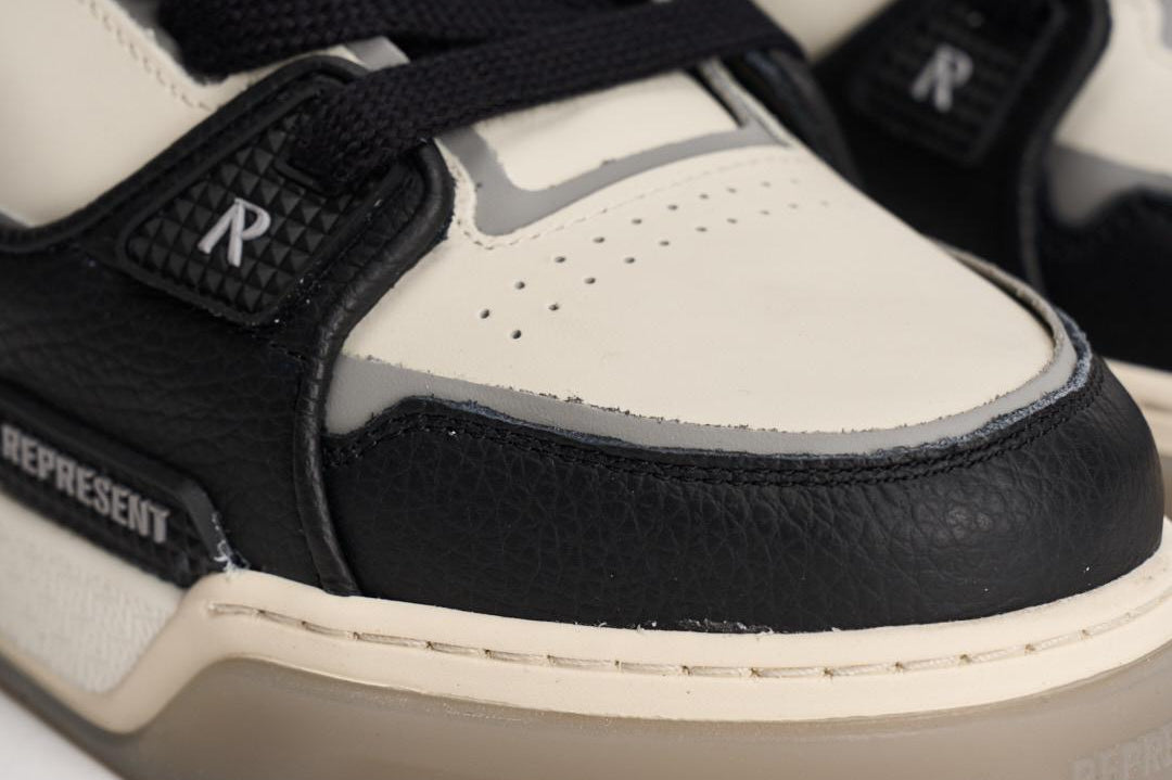 Sneakers uomo Studio bianca e nera 9754 037BLACKVINTAGEWHITE REPRESENT 