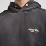Felpa uomo con cappuccio grigia OCM4113 AGEDBLACK REPRESENT 
