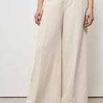 Pantalone donna beige palazzo NINA UB1754CHALK BERWICH 