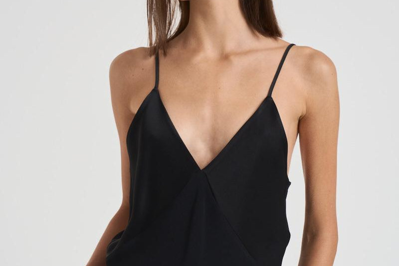 Top donna Shiny Anvers satinato nero 14065 8007NERO FORTE FORTE 