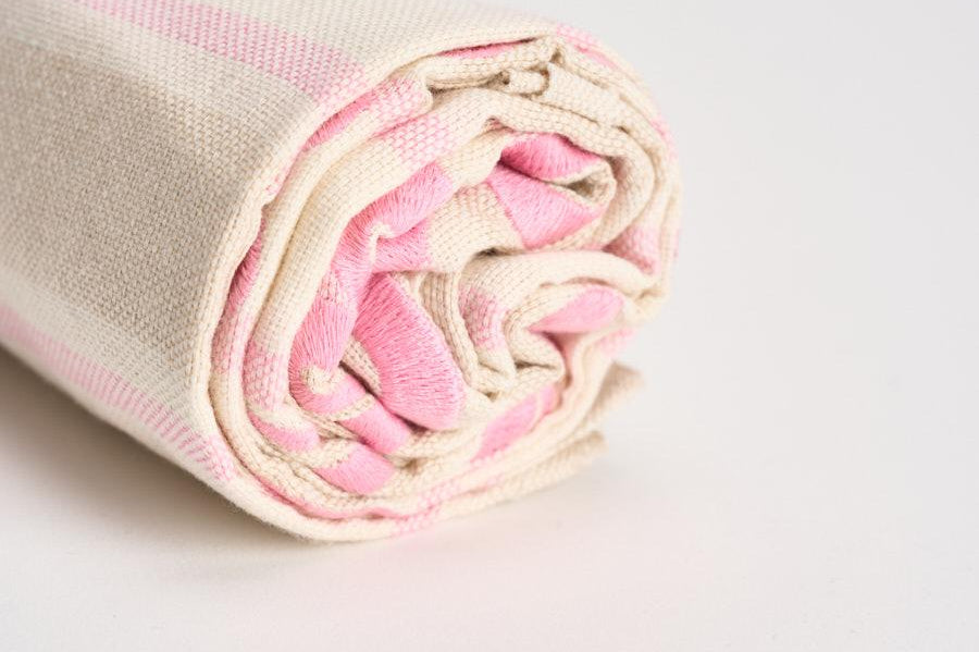 Telo mare Foutas Light rosa e panna FOUTASLIGHTN 02596L MC2 SAINT BARTH 