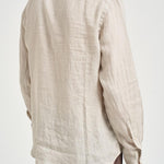 Camicia uomo Pamplona in lino beige chiaro LINEN 10H MC2 SAINT BARTH 