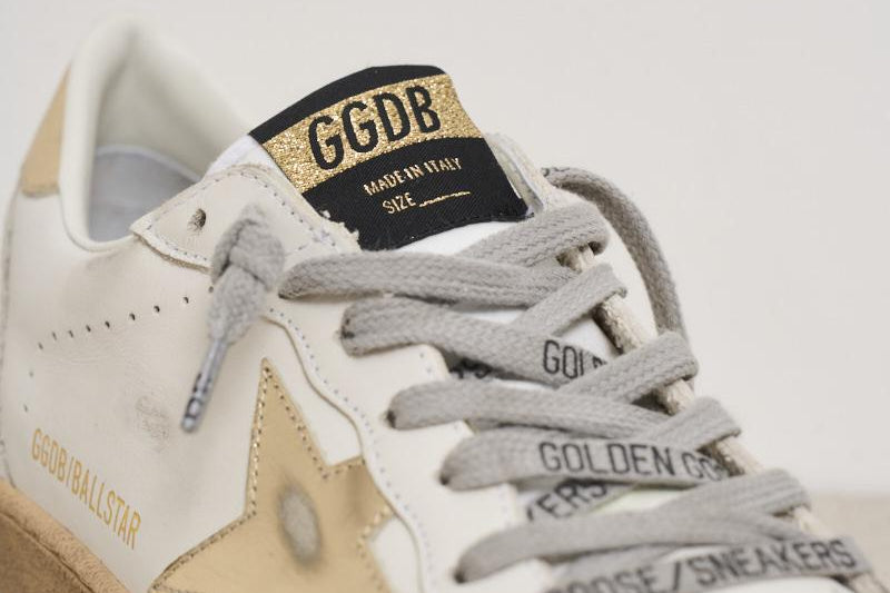 Sneakers donna Ball Star talloncino dorato GWF00117 F00078380608 GOLDEN GOOSE 