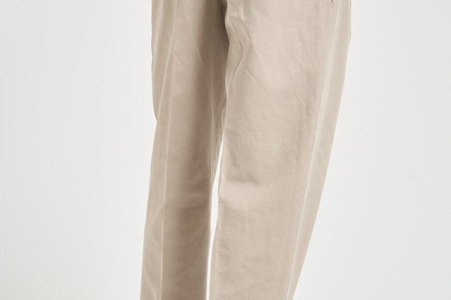 Pantalone uomo con pinces beige MANHA 300512523 BRIGLIA 