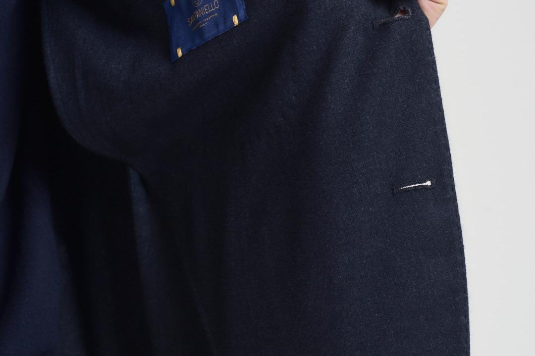 Giacca uomo monopetto blu scuro GL7297MF 293879B SANTANIELLO 