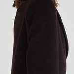 Cappotto donna doppiopetto marrone scuro JOLECC E30004MORO TAGLIATORE 
