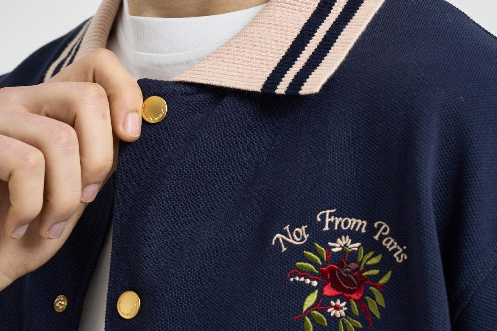 Camicia uomo manica corta blu SH247 CO264NY DROLE DE MONSIEUR 