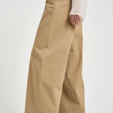 Pantalone donna dritto beige NAN24 BEIGE NINE IN THE MORNING 