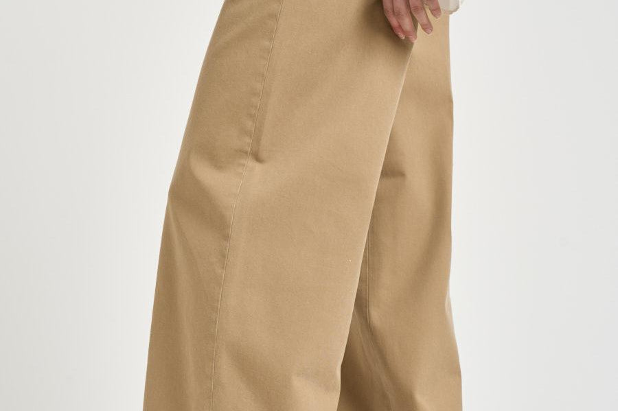 Pantalone donna dritto beige NAN24 BEIGE NINE IN THE MORNING 