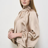 Camicia donna satinata beige T170941C GREIGE THE ANDAMANE 