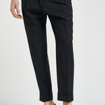 Pantalone uomo chino nero CHIAIA PO1383XBLACK BERWICH 
