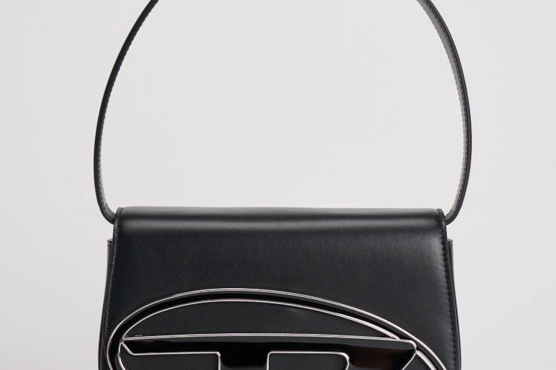 Borsa donna 1DR in pelle nera X08396 PR818T8013 DIESEL 