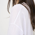Maglia donna bianca scollo a V JV000015D 1000 HERNO 