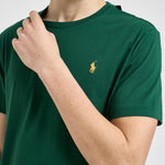 T-shirt uomo girocollo verde 710671438 461 RALPH LAUREN 