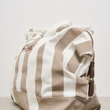 Borsa uomo a righe beige TRAVELBAG STRIPESPOPV1110EMB MC2 SAINT BARTH 