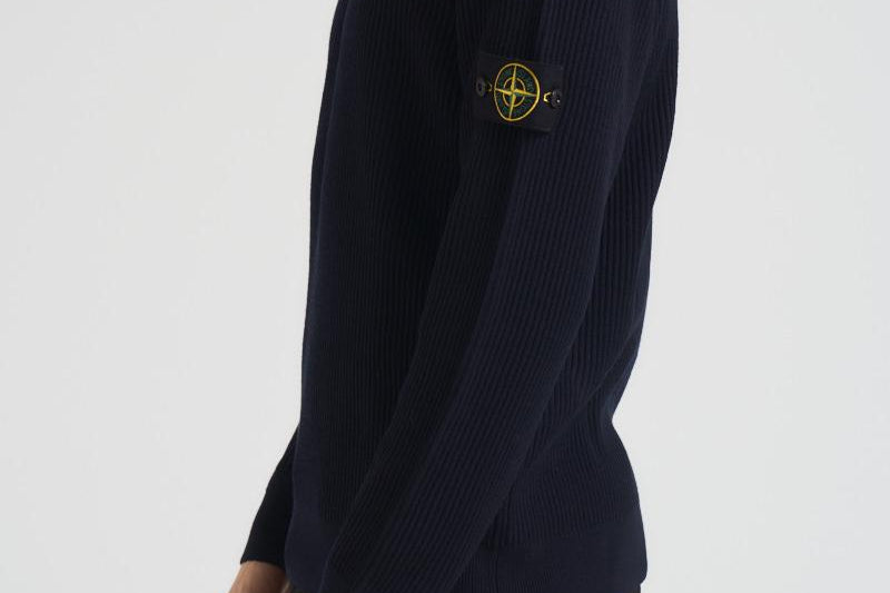 Dolcevita uomo a costine blu 5100052 S00C2V0020 STONE ISLAND 