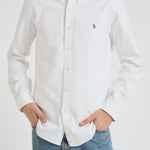 Camicia uomo Oxford bianca 710549084 006 RALPH LAUREN 