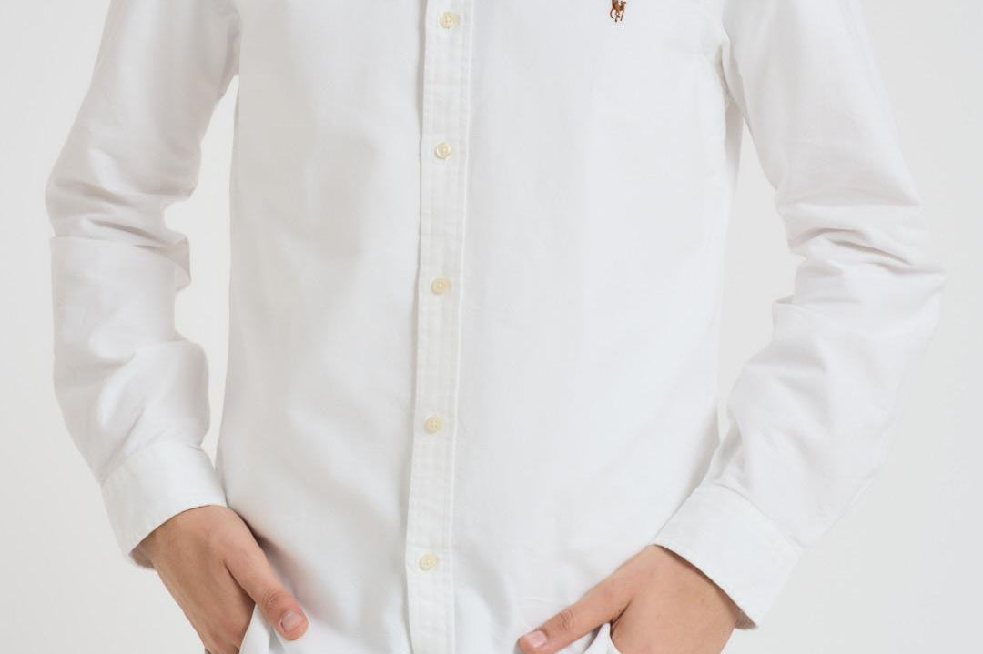 Camicia uomo Oxford bianca 710549084 006 RALPH LAUREN 
