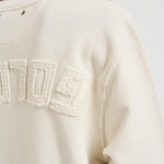 Felpa donna girocollo panna GUP01872 P00157911560 GOLDEN GOOSE 