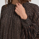 Maglia girocollo svasata in lamé N17 BK01CLS80E3 MISSONI 