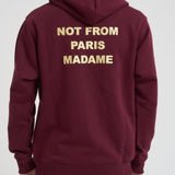 Felpa uomo con cappuccio bordeaux HO162 CO127WINE DROLE DE MONSIEUR 