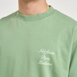 T-shirt uomo girocollo verde salvia TS209 CO002LIGHTGREEN DROLE DE MONSIEUR 