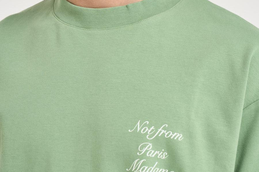 T-shirt uomo girocollo verde salvia TS209 CO002LIGHTGREEN DROLE DE MONSIEUR 