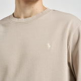 Felpa uomo girocollo beige 710916689 025 RALPH LAUREN 