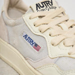 Sneakers donna Super vintage bianca e beige AVLW DA03 AUTRY 
