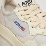Sneakers donna Super vintage bianca e beige AVLW DA03 AUTRY 
