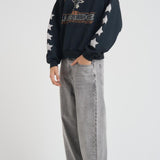 Felpa uomo con cappuccio grigia HO10012 VINTAGEBLACK0027 RHUDE 