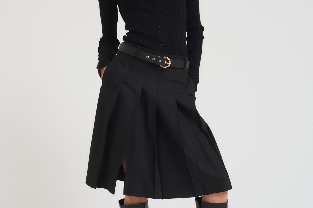 Gonna donna midi Gimmy nera GIMMY 005 MAX MARA STUDIO 
