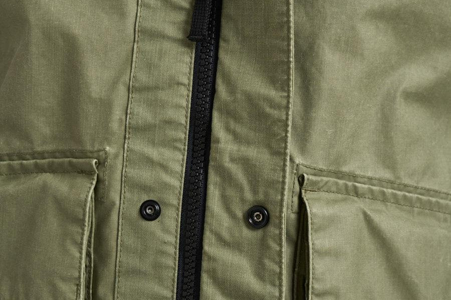 Giubbotto uomo in nylon verde militare 4100054 S0290V005G STONE ISLAND 