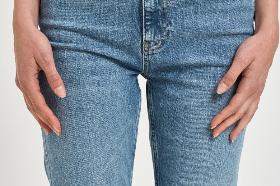Jeans donna Jane in denim blu chiaro 11957 WHD39WASHED BLUE ANINE BING 