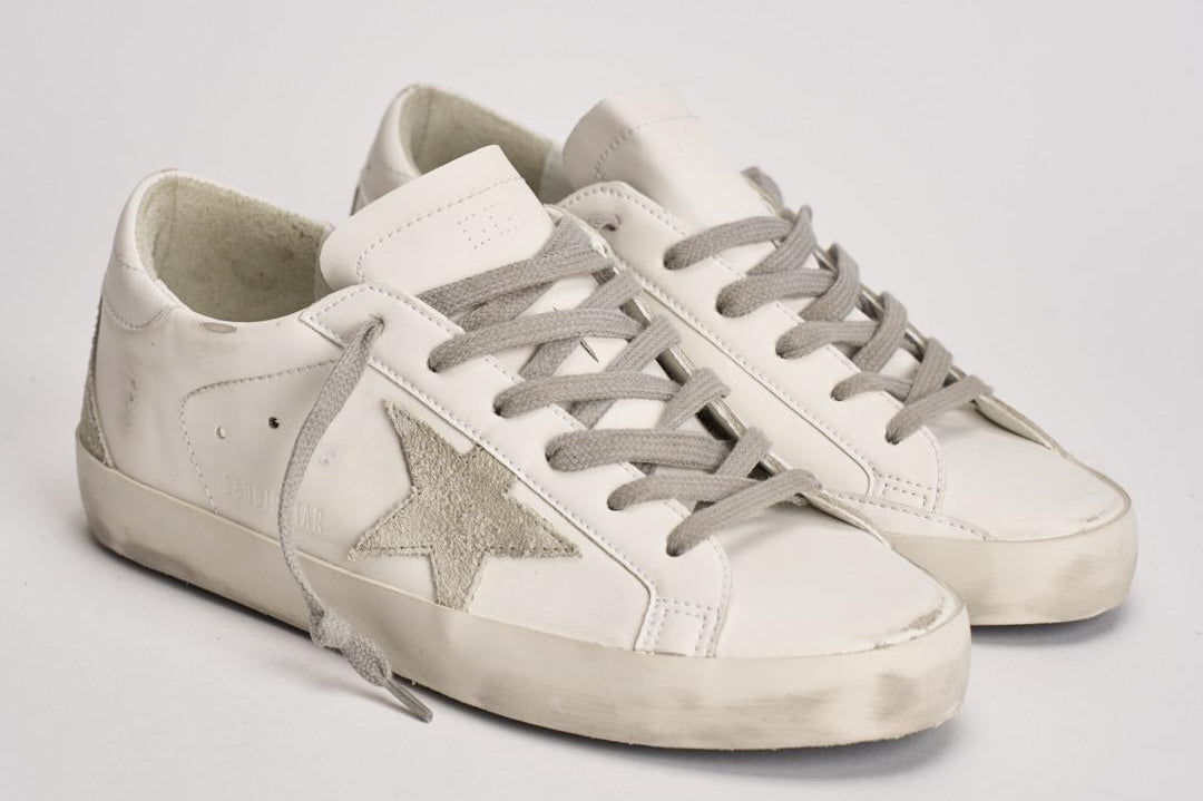 Sneakers donna Super Star bianca e grigia GWF00102 F00468510276 GOLDEN GOOSE 