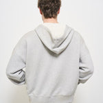 Felpa uomo con cappuccio grigia GUP02170 P00186160583 GOLDEN GOOSE 