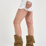 Shorts donna Aecia in denim bianco SH0300FA D2H01WHITE ISABEL MARANT 