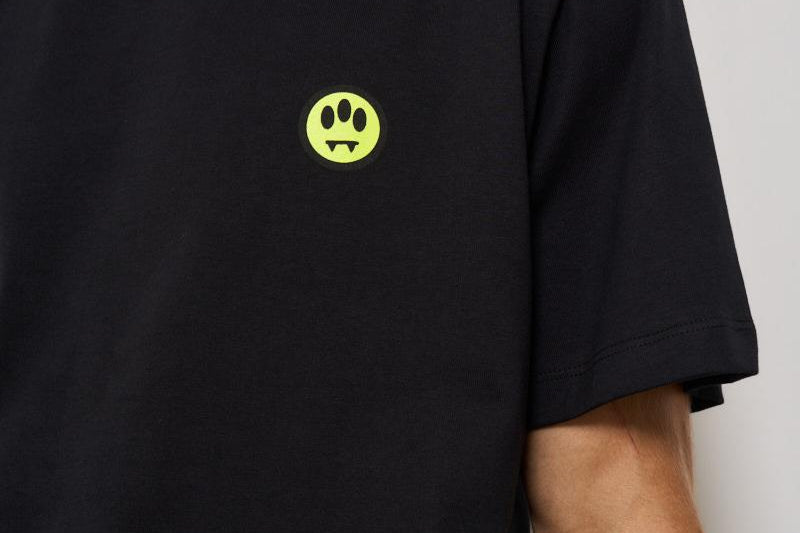 T-shirt uomo girocollo nera con logo ATH087 110 BARROW 