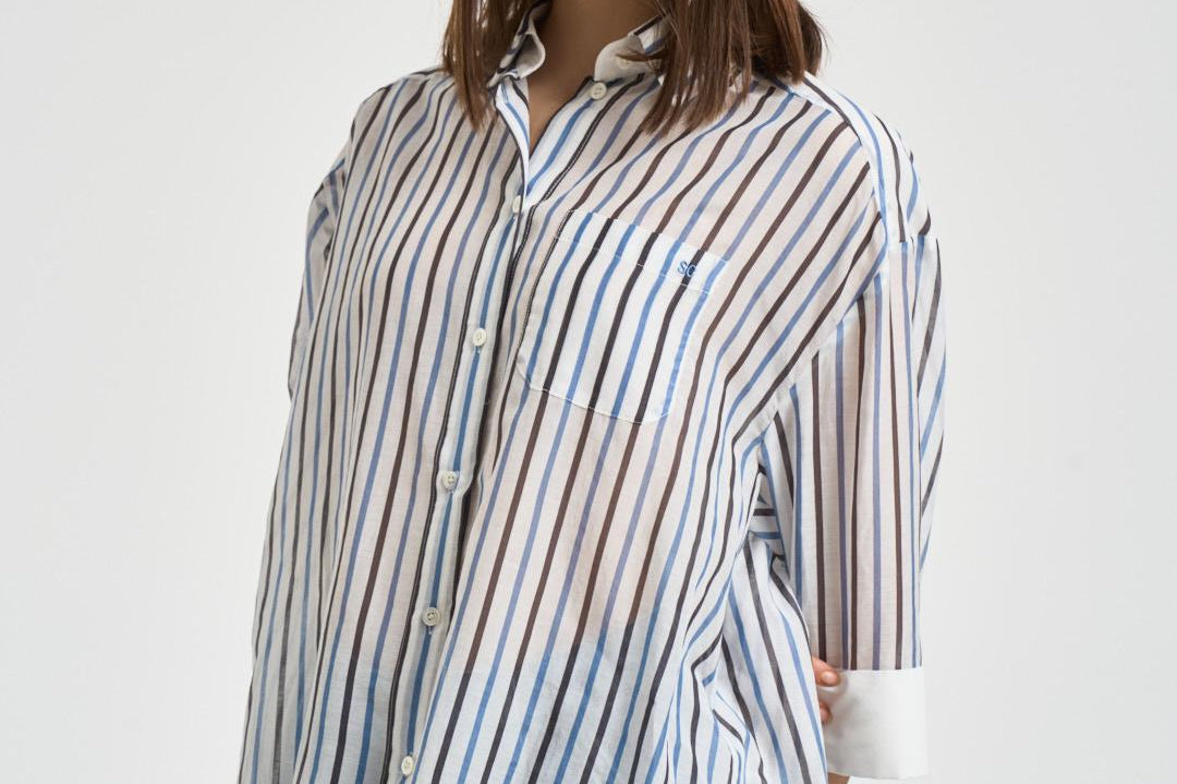 Camicia donna Gracia a righe Y6SK54 RG104 SEMICOUTURE 