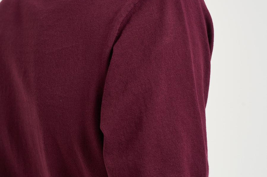 Polo uomo in maglia bordeaux SLOANCONTRAST 45 MC2 SAINT BARTH 