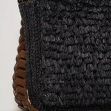 Pochette donna Hafa in rafia nera HAFA BLACK IBELIV 